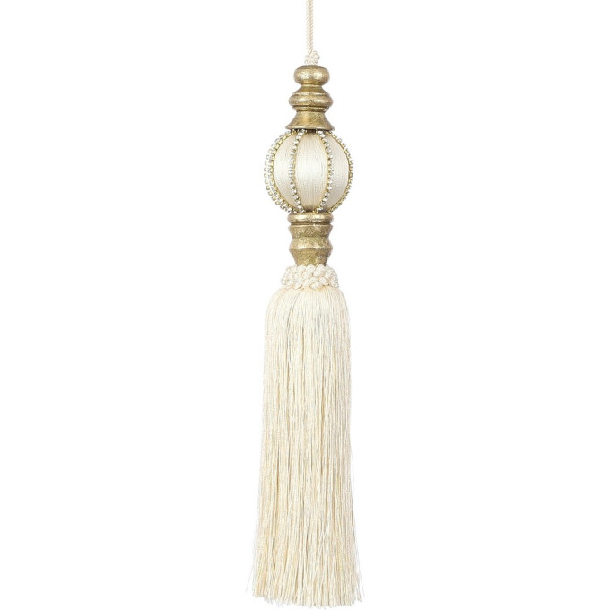 Подвеска HOUSE OF SEASONS, шар с кисточкой, 30*5,5 см, белый 84356